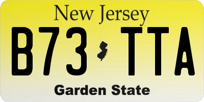 NJ license plate B73TTA