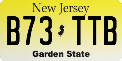 NJ license plate B73TTB