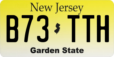 NJ license plate B73TTH