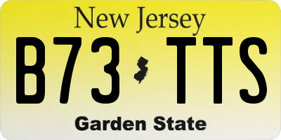 NJ license plate B73TTS
