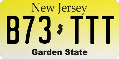 NJ license plate B73TTT