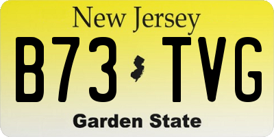 NJ license plate B73TVG