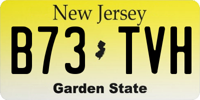 NJ license plate B73TVH
