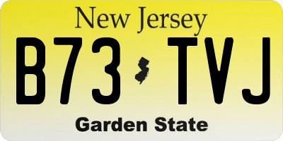 NJ license plate B73TVJ