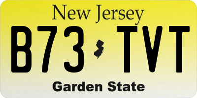 NJ license plate B73TVT