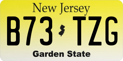 NJ license plate B73TZG