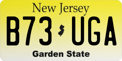 NJ license plate B73UGA