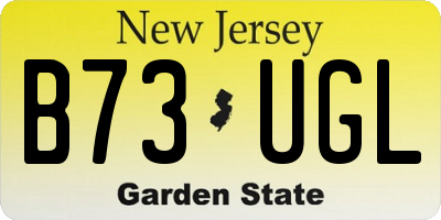 NJ license plate B73UGL
