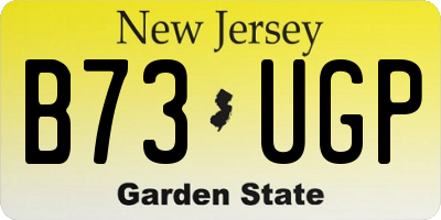 NJ license plate B73UGP