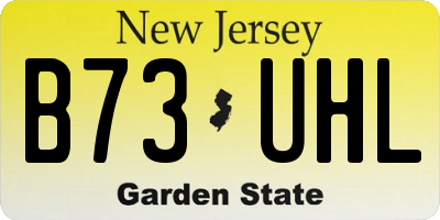 NJ license plate B73UHL