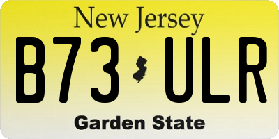 NJ license plate B73ULR