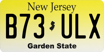 NJ license plate B73ULX