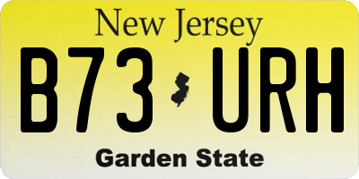 NJ license plate B73URH