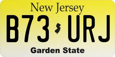 NJ license plate B73URJ