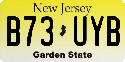 NJ license plate B73UYB