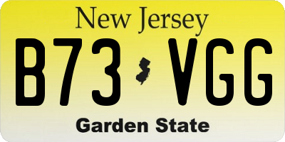 NJ license plate B73VGG