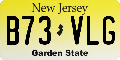 NJ license plate B73VLG