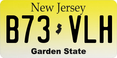 NJ license plate B73VLH