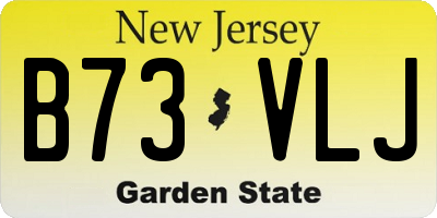NJ license plate B73VLJ