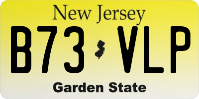 NJ license plate B73VLP
