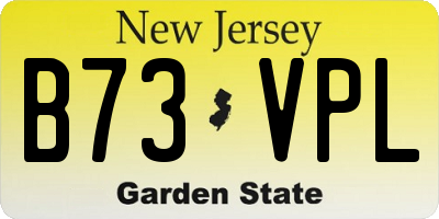 NJ license plate B73VPL