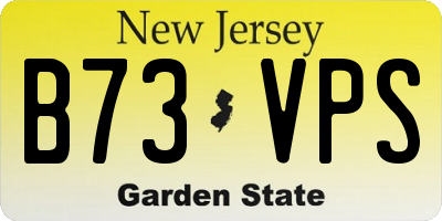 NJ license plate B73VPS