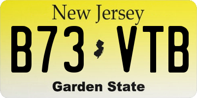 NJ license plate B73VTB