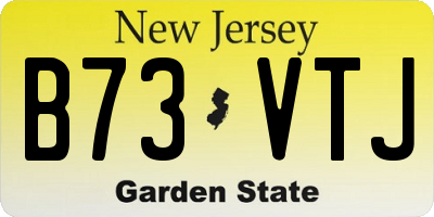 NJ license plate B73VTJ