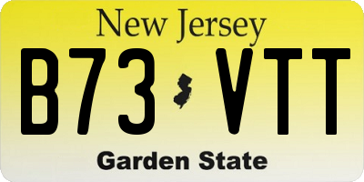 NJ license plate B73VTT