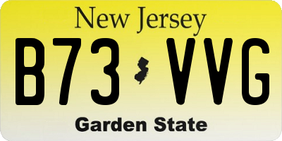 NJ license plate B73VVG