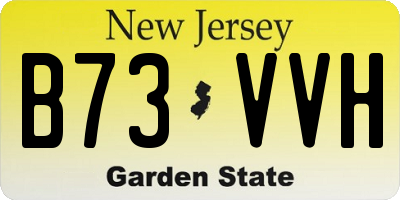 NJ license plate B73VVH