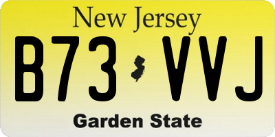 NJ license plate B73VVJ
