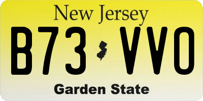 NJ license plate B73VVO