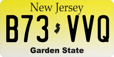 NJ license plate B73VVQ