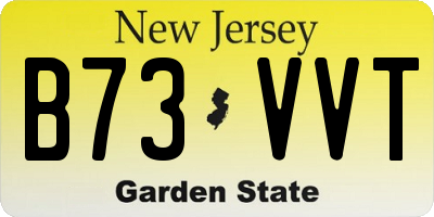 NJ license plate B73VVT