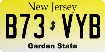 NJ license plate B73VYB