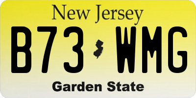 NJ license plate B73WMG