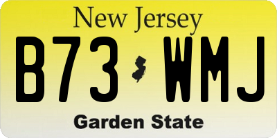 NJ license plate B73WMJ