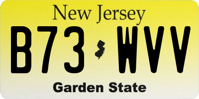 NJ license plate B73WVV