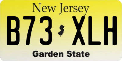 NJ license plate B73XLH