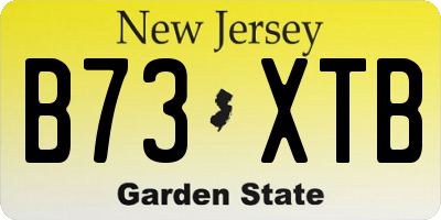 NJ license plate B73XTB