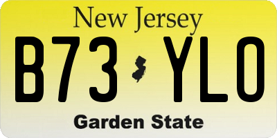 NJ license plate B73YLO