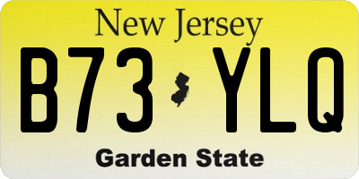 NJ license plate B73YLQ