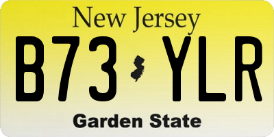 NJ license plate B73YLR