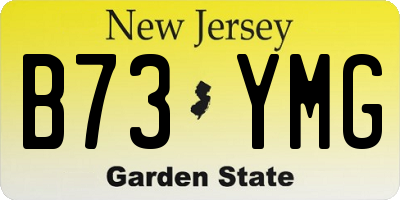 NJ license plate B73YMG