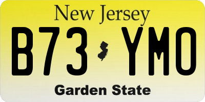 NJ license plate B73YMO