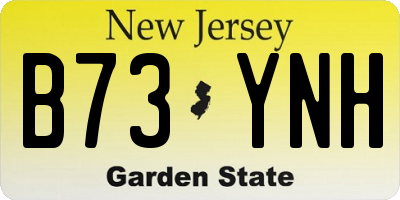 NJ license plate B73YNH