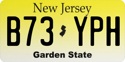 NJ license plate B73YPH
