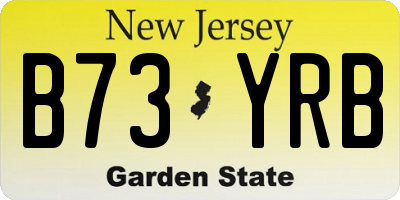 NJ license plate B73YRB