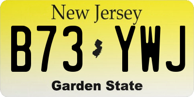 NJ license plate B73YWJ